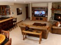 family room and bar